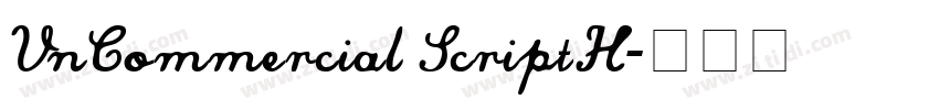VnCommercial ScriptH字体转换